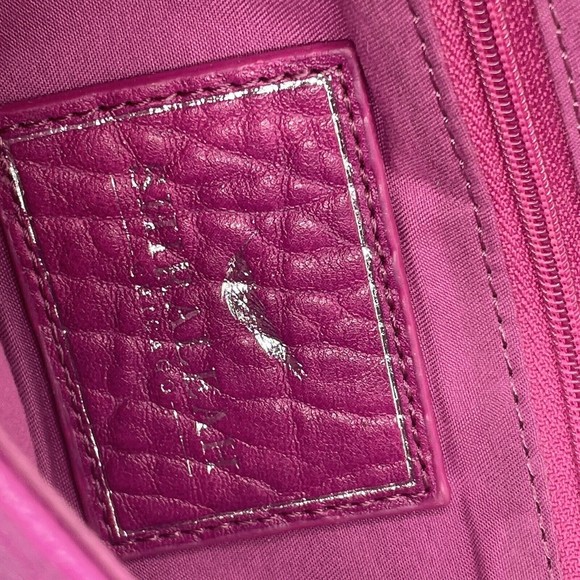 Shiraleah Clutch Pink Fuchsia Faux Leather Vegan Small Clutch - Picture 5 of 13